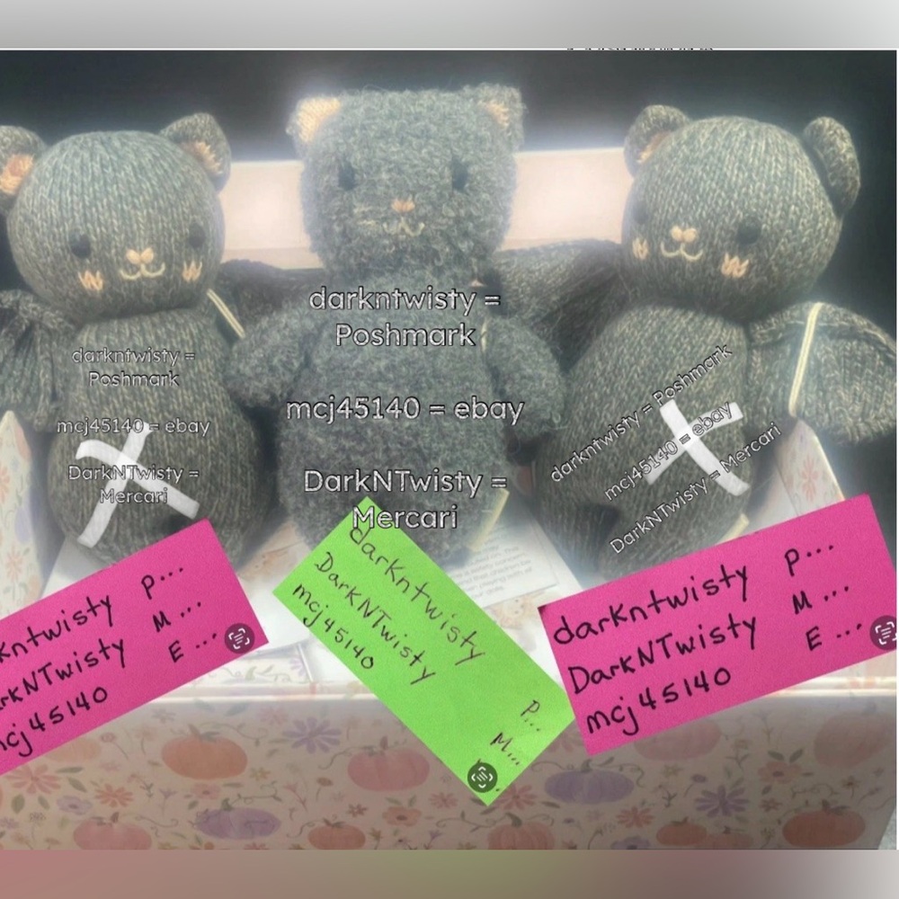 1 BNWT CUDDLE + KIND CHARCOAL BOUCLE  BLACK CAT ONLY NOT SET  PLEASE READ